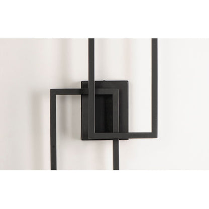ET2 Lighting Traverse LED Outdoor Wall Sconce in Black