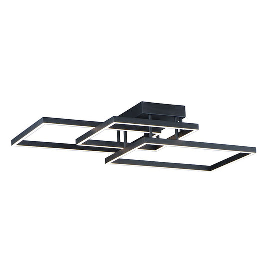 ET2 Lighting Traverse LED Flush Mount in Black