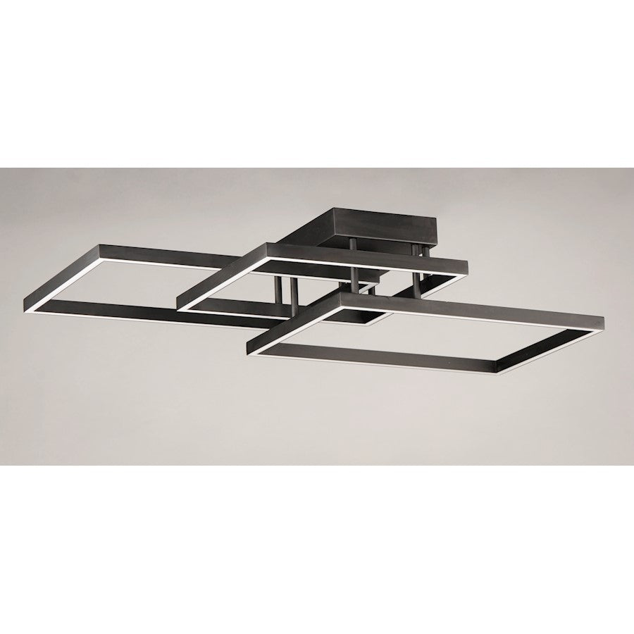 ET2 Lighting Traverse LED Flush Mount in Black