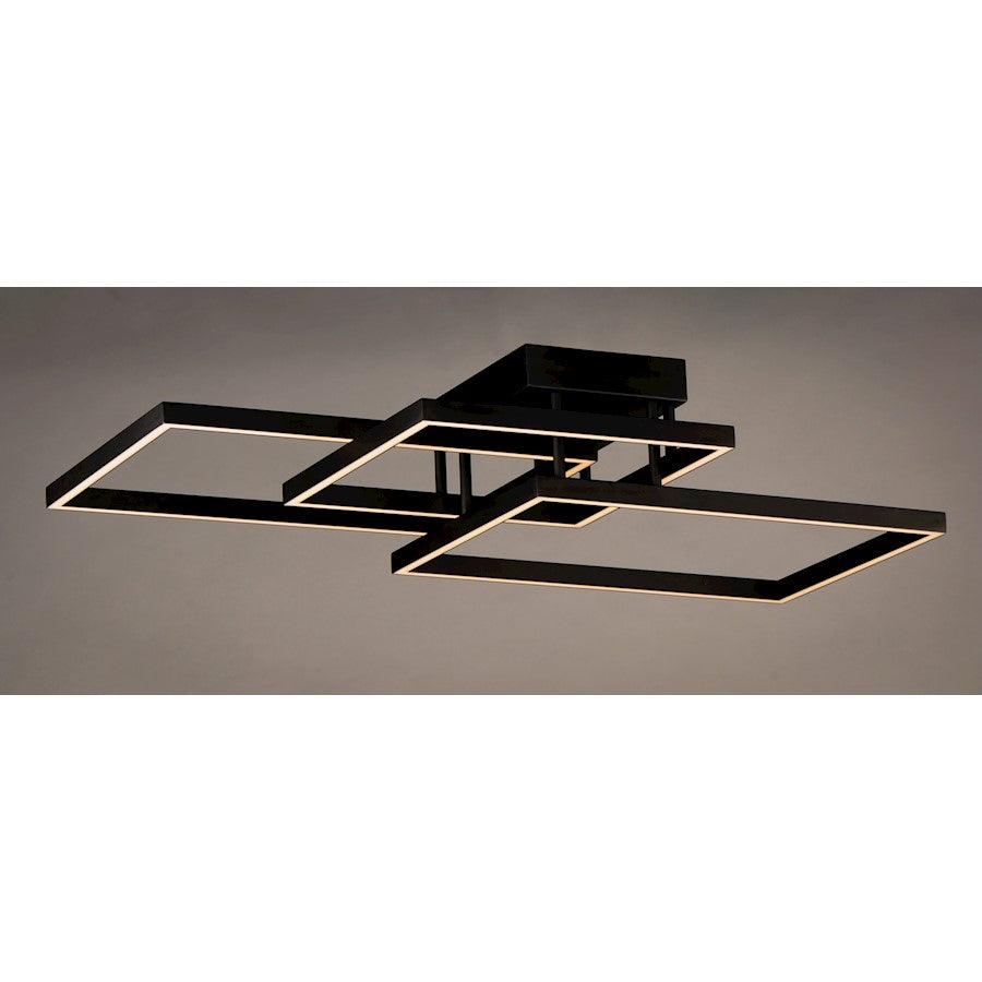 ET2 Lighting Traverse LED Flush Mount in Black