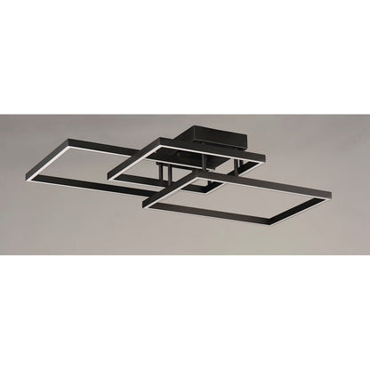 ET2 Lighting Traverse LED Flush Mount in Black