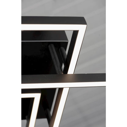 ET2 Lighting Traverse LED Flush Mount in Black