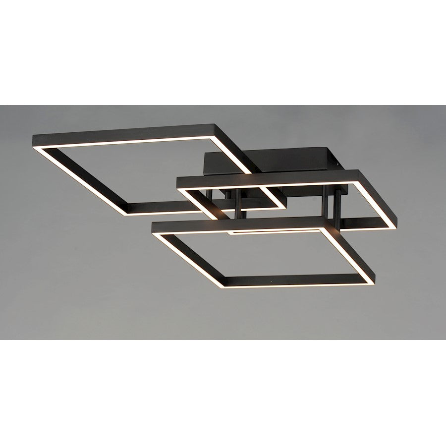 ET2 Lighting Traverse LED Flush Mount in Black