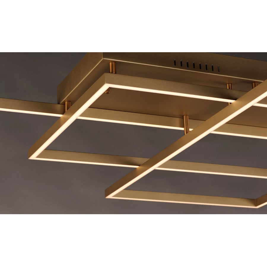 ET2 Lighting Traverse LED Flush Mount, Champagne