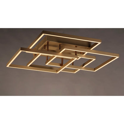 ET2 Lighting Traverse LED Flush Mount, Champagne