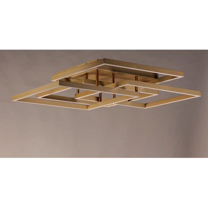 ET2 Lighting Traverse LED Flush Mount, Champagne