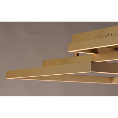 ET2 Lighting Traverse LED Flush Mount, Champagne