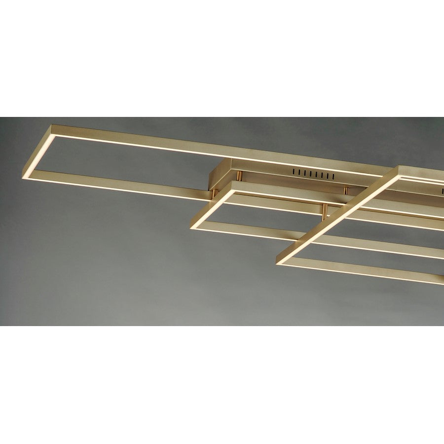 ET2 Lighting Traverse LED Flush Mount, Champagne