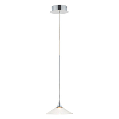 ET2 Lighting Cono 1 Light 8.5" Pendant, Polished Chrome