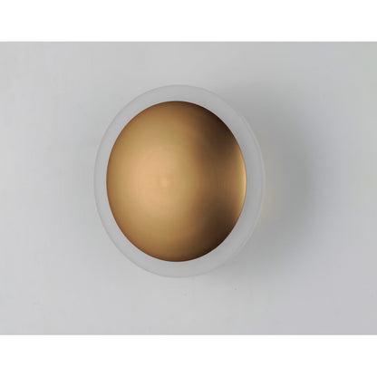 ET2 Lighting Saucer LED Flush Mount/Wall Sconce, Black/Gold