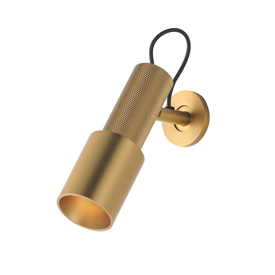 ET2 Lighting Handler 1 Light Indoor LED Spot Light, Brass