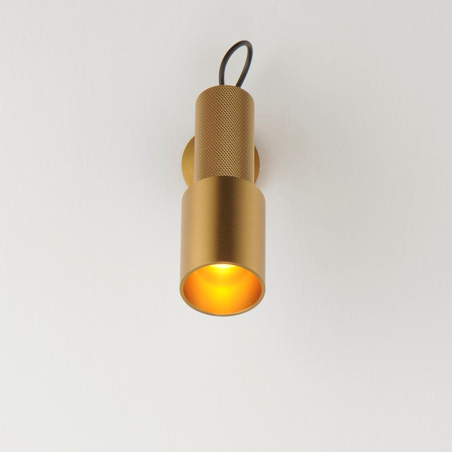 ET2 Lighting Handler 1 Light Indoor LED Spot Light, Brass
