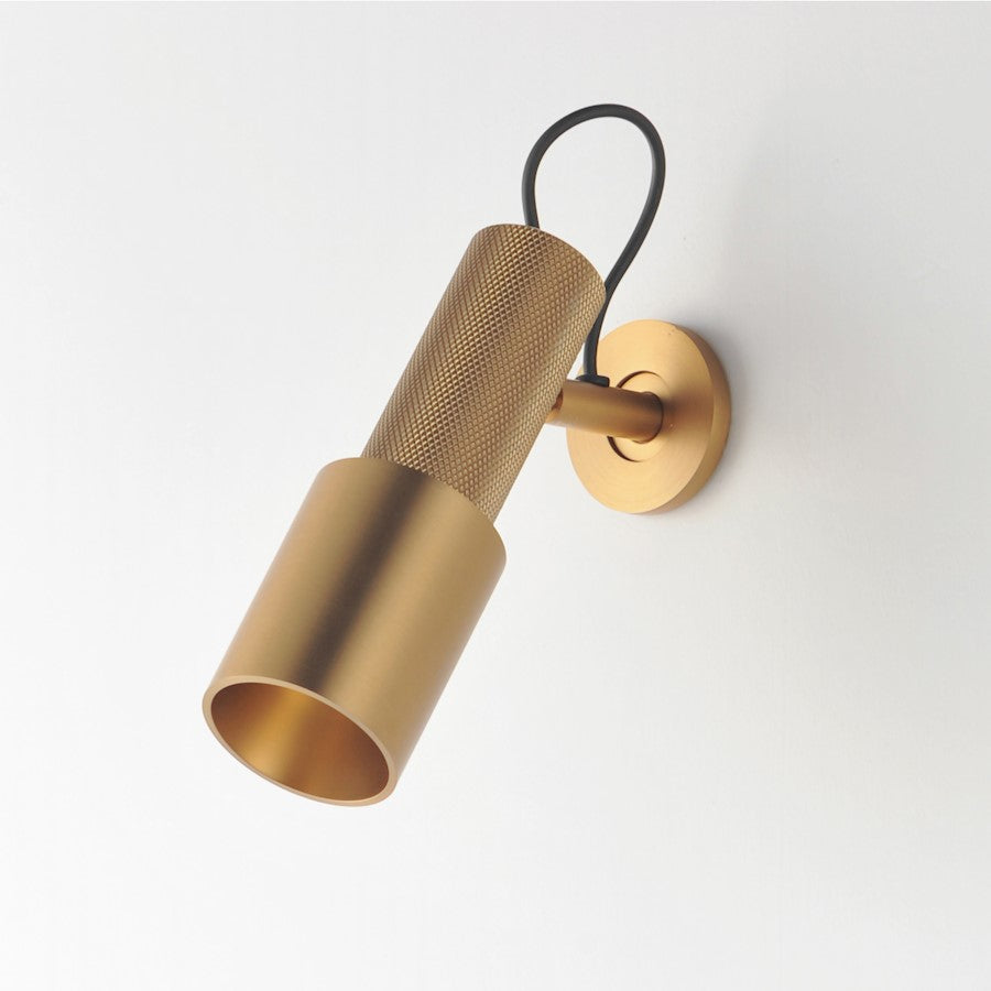 ET2 Lighting Handler 1 Light Indoor LED Spot Light, Brass