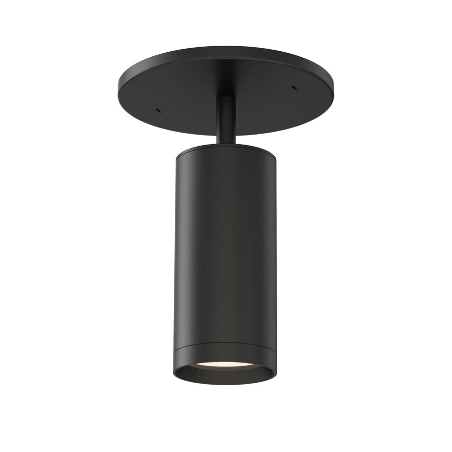 ET2 Lighting Pullman 1 Light Flush Mount, Black - E21630-BK