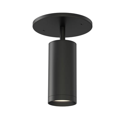 ET2 Lighting Pullman 1 Light Flush Mount, Black - E21630-BK