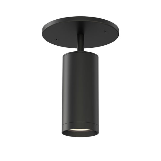 ET2 Lighting Pullman 1 Light Flush Mount, Black - E21630-BK