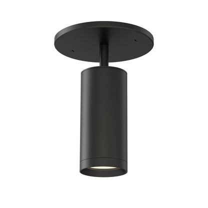 ET2 Lighting Pullman 1 Light Flush Mount, Black