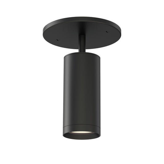 ET2 Lighting Pullman 1 Light Flush Mount, Black