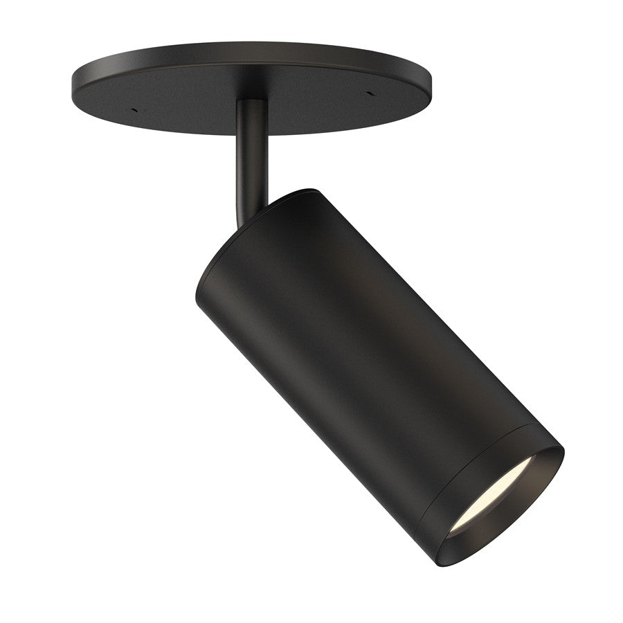 ET2 Lighting Pullman 1 Light Flush Mount, Black