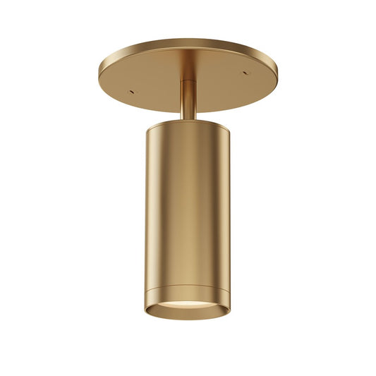 ET2 Lighting Pullman 1 Light Flush Mount, Natural Aged Brass - E21630-NAB