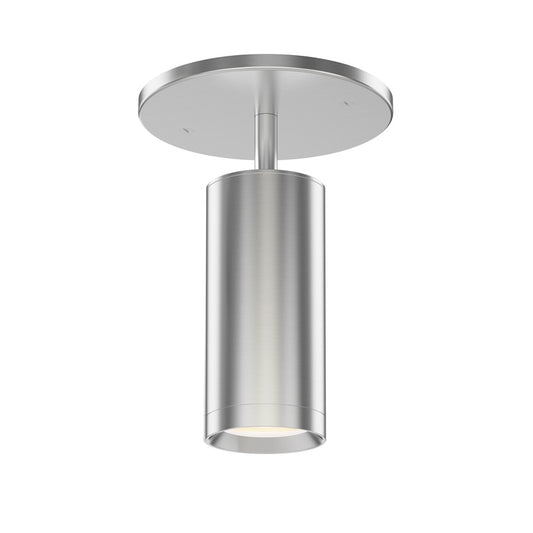 ET2 Lighting Pullman 1 Light Flush Mount, Satin Nickel - E21630-SN