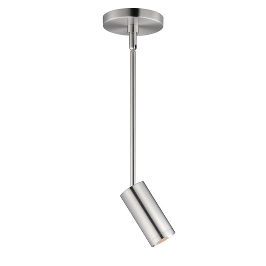 ET2 Pullman 2.25in 1-Light LED Mini Pendant | Modern Satin Nickel and Aluminum | Kitchen Island & Dining Room | Model E21631-SN