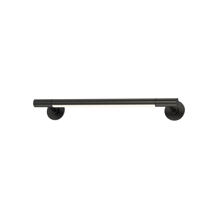 ET2 Lighting Purist 1 Light 18" Wall Sconce, Black - E21661-BK
