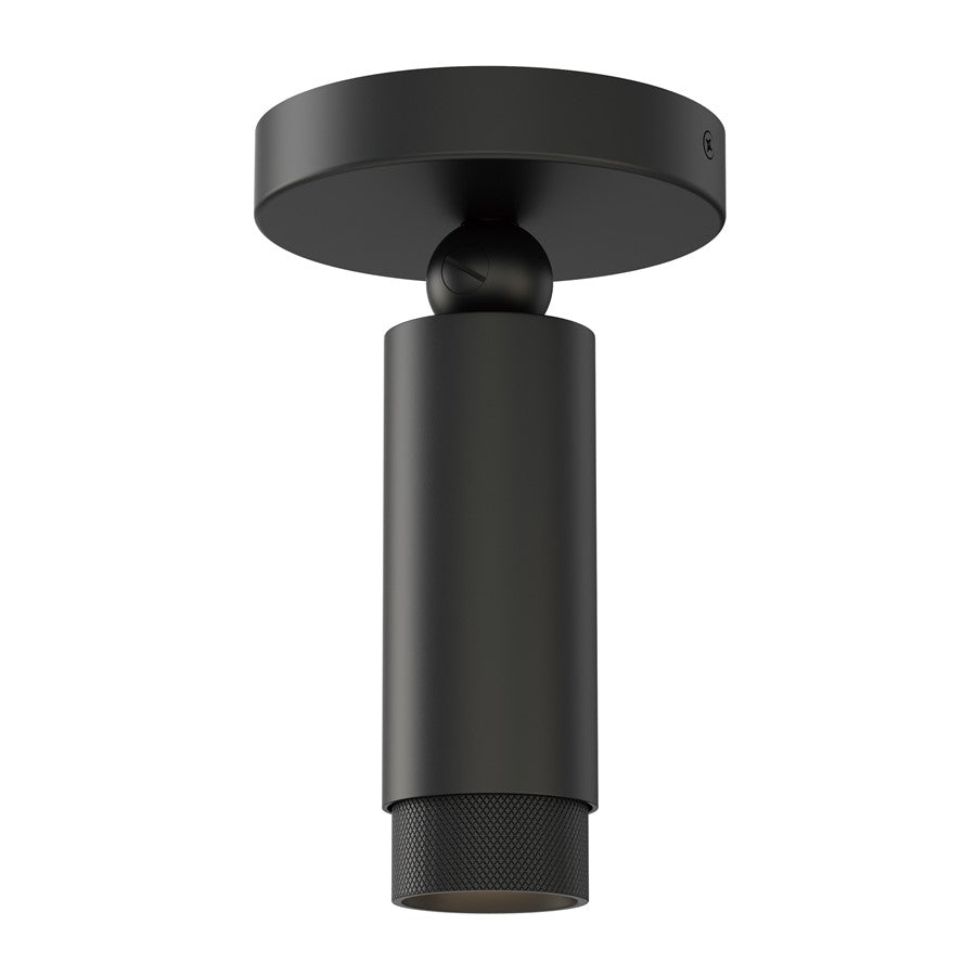 ET2 Lighting Cleo 1 Light Flush Mount, Black - E21680-BK
