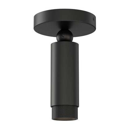 ET2 Lighting Cleo 1 Light Flush Mount, Black - E21680-BK