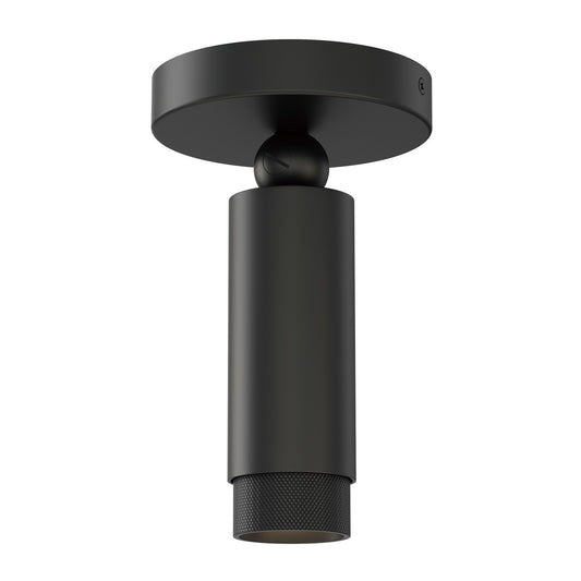 ET2 Lighting Cleo 1 Light Flush Mount, Black