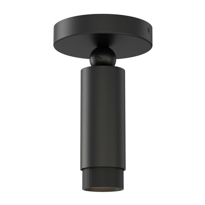 ET2 Lighting Cleo 1 Light Flush Mount, Black