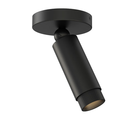 ET2 Lighting Cleo 1 Light Flush Mount, Black