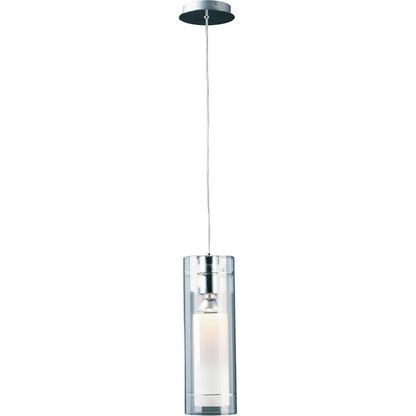 ET2 Lighting Frost 1-Light Pendant in Polished Chrome