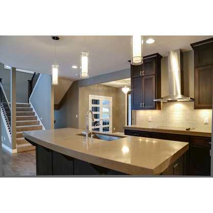 ET2 Lighting Frost 1-Light Pendant in Polished Chrome