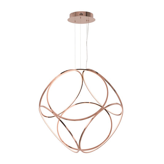 ET2 Lighting Form-Suspension Pendant, 135W, Rose Gold