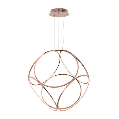 ET2 Lighting Form-Suspension Pendant, 135W, Rose Gold