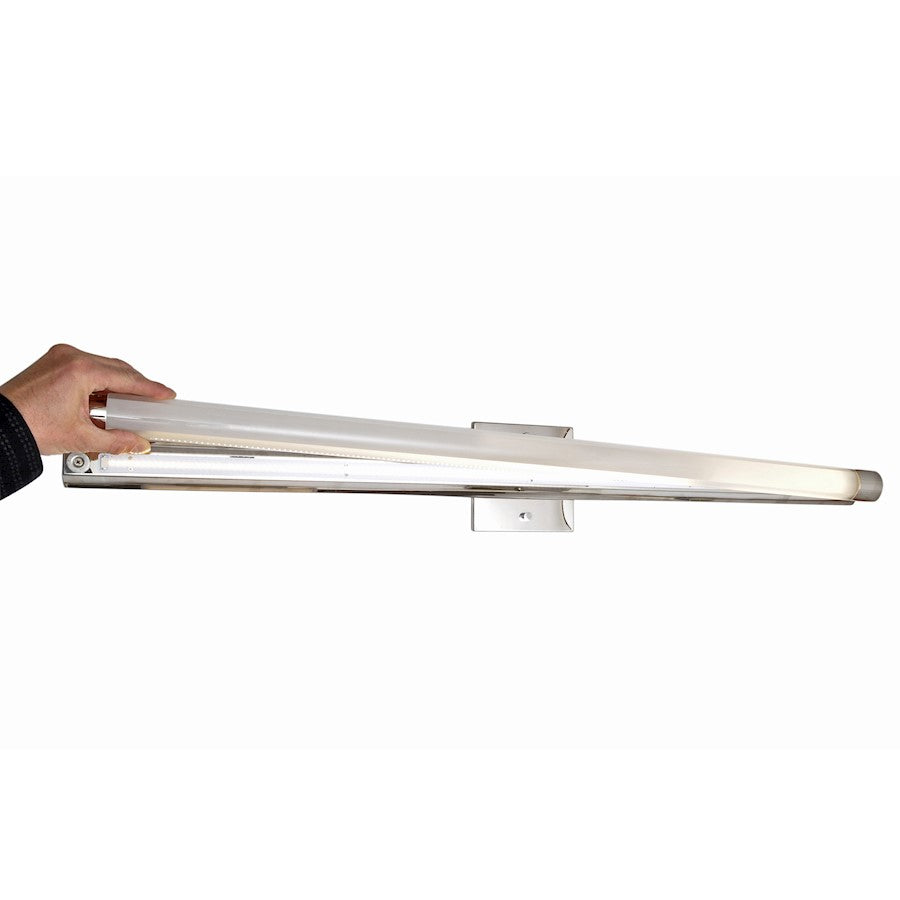 ET2 Lighting Wand LED Bath Vanity in Satin Nickel
