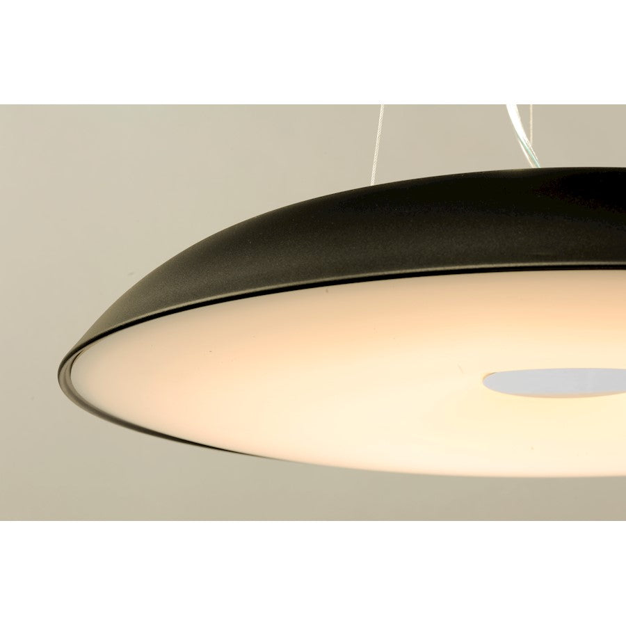 ET2 Lighting Dimple 77W LED Pendant, Black