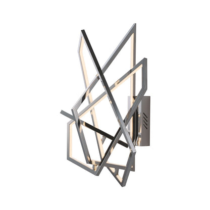 ET2 Lighting Trapezoid Wall Sconce in Polished Chrome