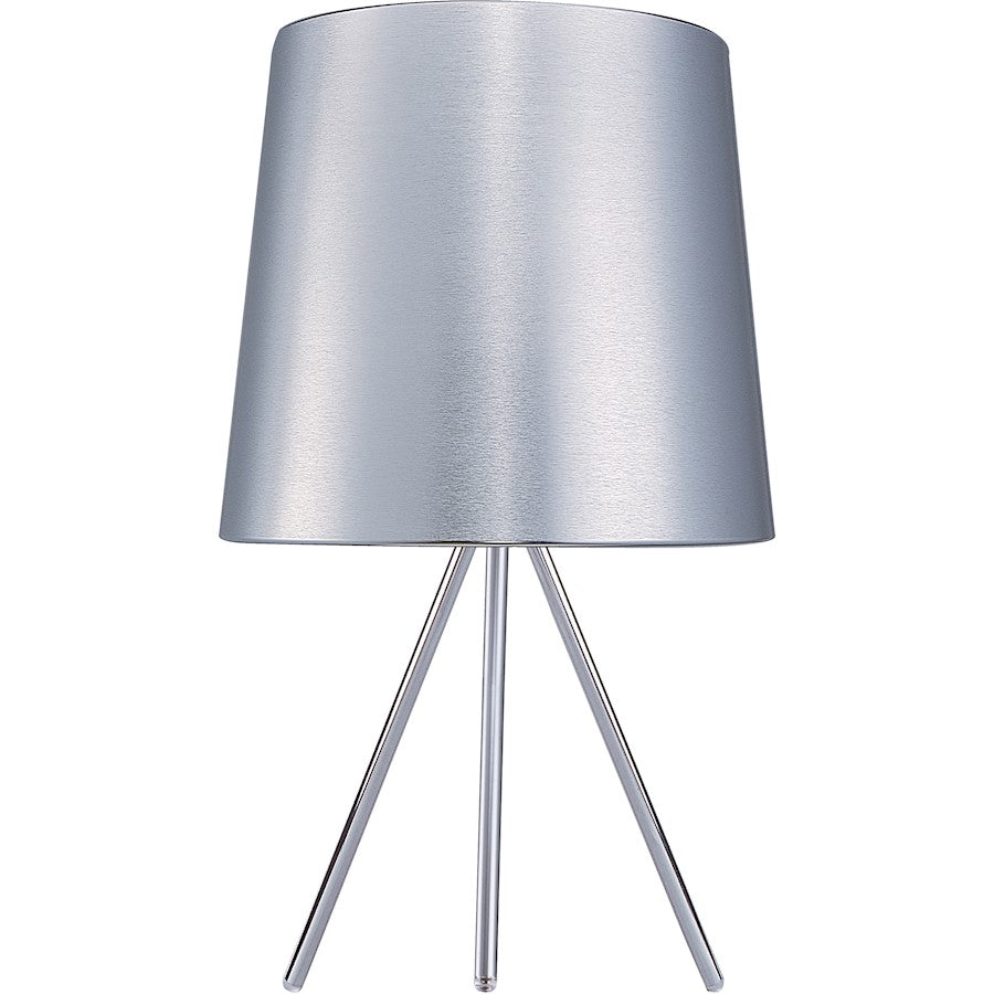 ET2 Lighting Percussion 1 Light Table Lamp, Chrome