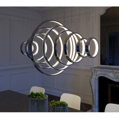 ET2 Hoops LED Pendant, Polished Chrome