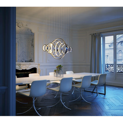 ET2 Hoops LED Pendant, Polished Chrome