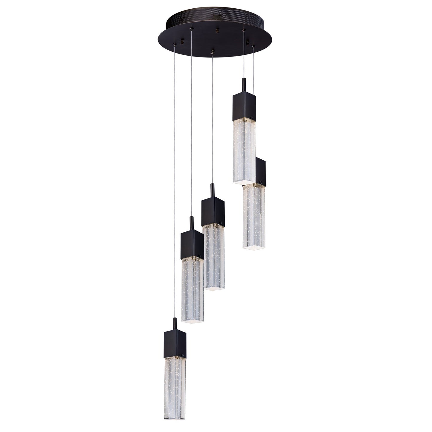 ET2 Fizz Iii 5-Light LED Pendant, Bronze