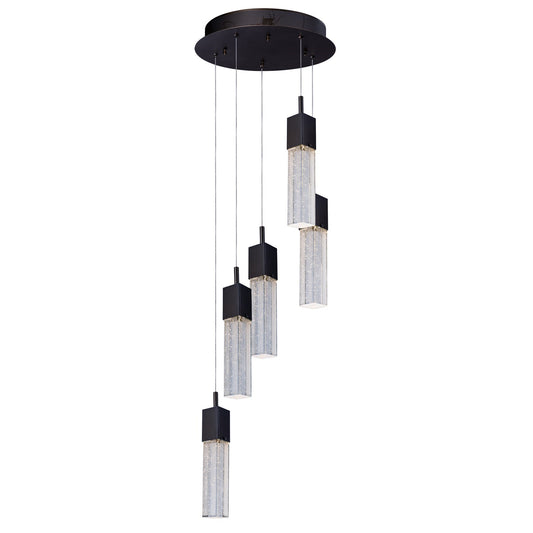 ET2 Fizz Iii 5-Light LED Pendant, Bronze