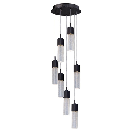 ET2 Fizz Iii 7-Light LED Pendant, Bronze
