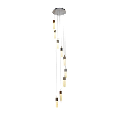 ET2 Lighting Fizz III 9 Light LED Pendant, Polished Chrome