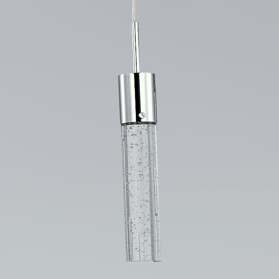 ET2 Lighting Fizz IV 3 Light LED Pendant, Polished Chrome