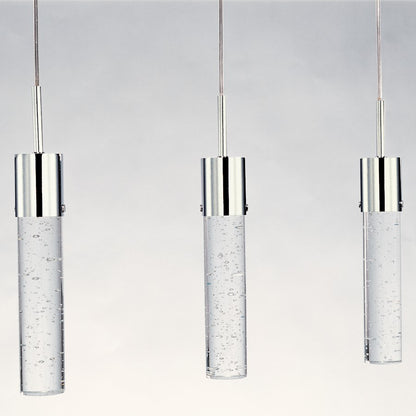 ET2 Lighting Fizz IV 3 Light LED Pendant, Polished Chrome