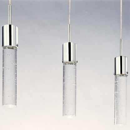 ET2 Lighting Fizz IV 3 Light LED Pendant, Polished Chrome