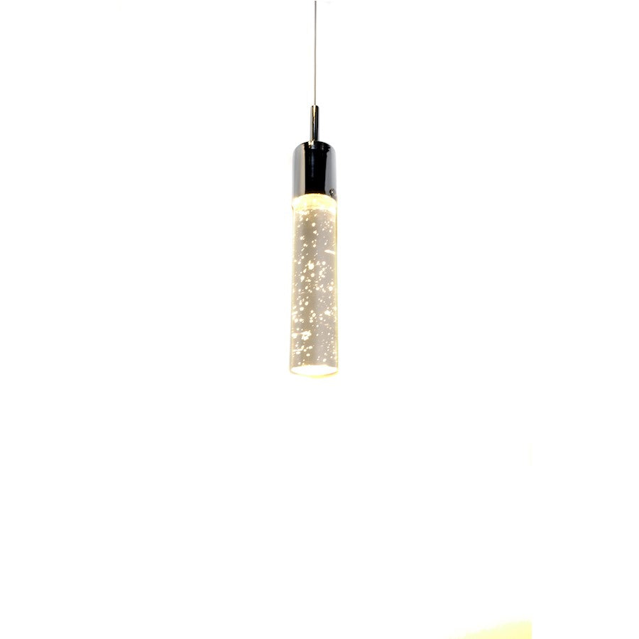 ET2 Lighting Fizz IV 5 Light LED Pendant, Polished Chrome